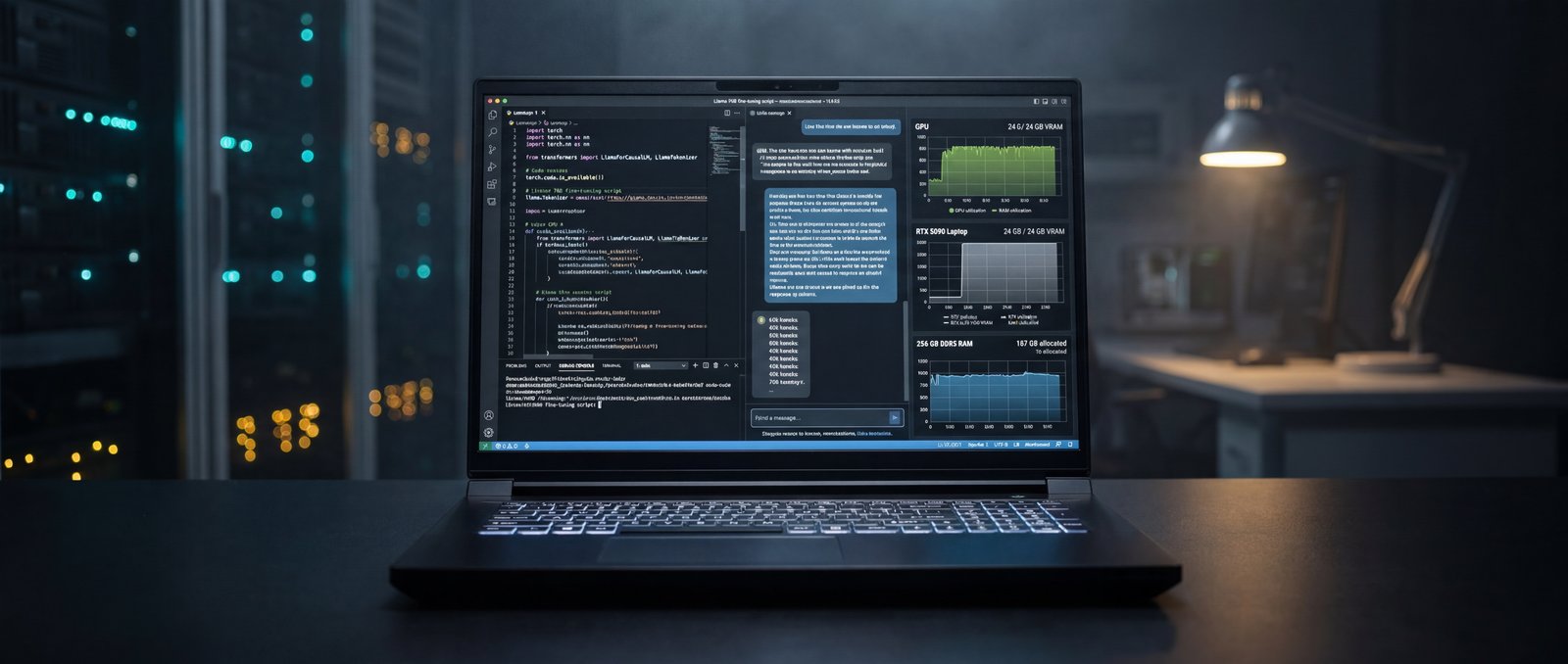 Eurocom Raptor X18 configured for AI and local LLM development